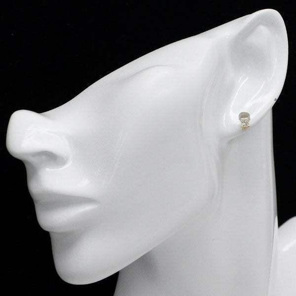 新品 K18YG プリンセスカット ダイヤモンド ピアス 0.544ct M VS2/SI2 【エスコレ】