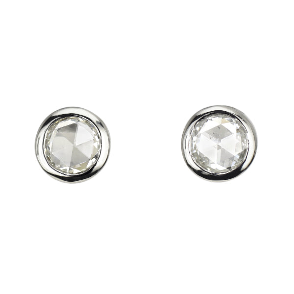 新品 Pt900 ローズカット ダイヤモンド ピアス 0.30ct【エスコレ】