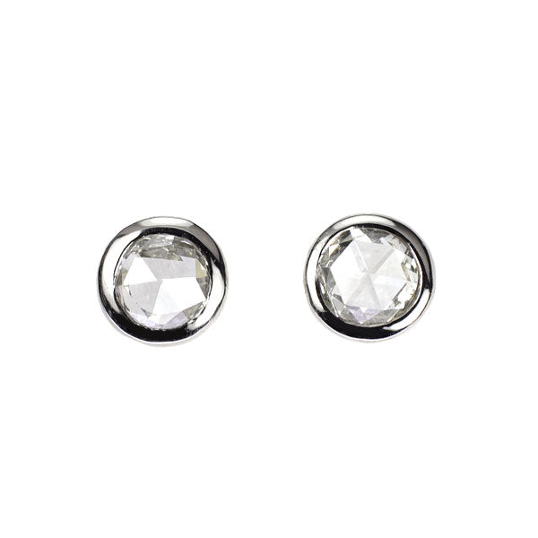 新品 Pt900 ローズカット ダイヤモンド ピアス 0.30ct 【エスコレ】