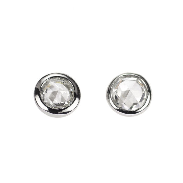 新品 Pt900 ローズカット ダイヤモンド ピアス 0.30ct 【エスコレ】