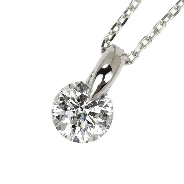 新品 Pt900/ Pt850 ダイヤモンド ペンダントネックレス 0.308ct F SI2 EX 1点留め【エスコレ】