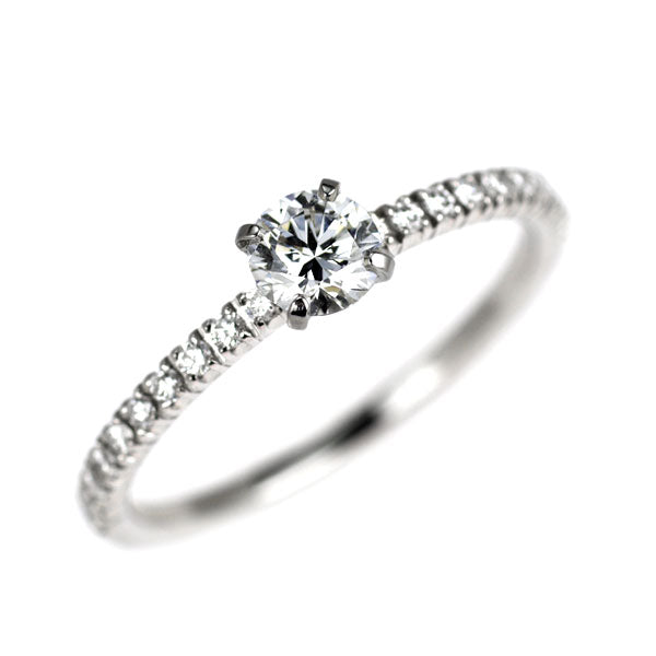 カルティエ Pt950 ダイヤモンド リング 0.24ct D VVS1 EX エタンセル 47号