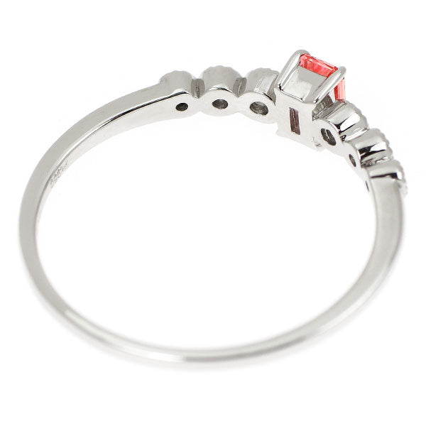 新品 希少 Pt950 ナイジェリア産ヴェイリネナイト ダイヤモンド リング 0.178ct D0.06ct  【エスコレ】