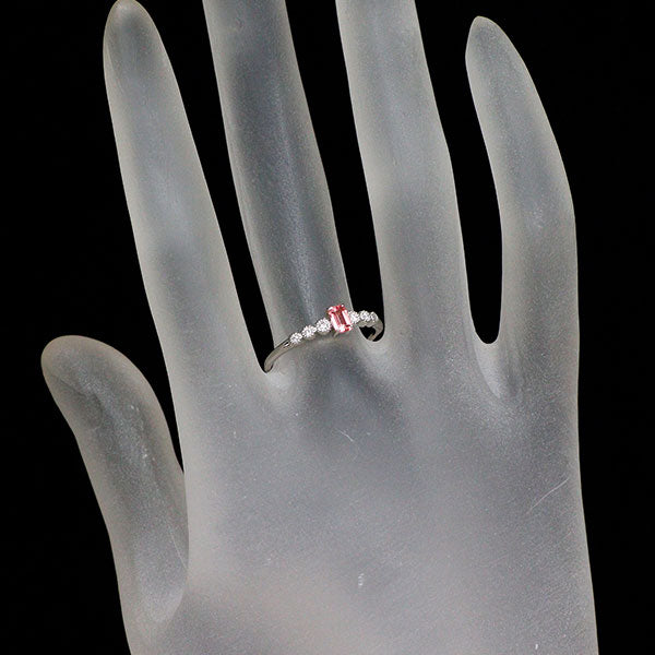 新品 希少 Pt950 ナイジェリア産ヴェイリネナイト ダイヤモンド リング 0.178ct D0.06ct  【エスコレ】