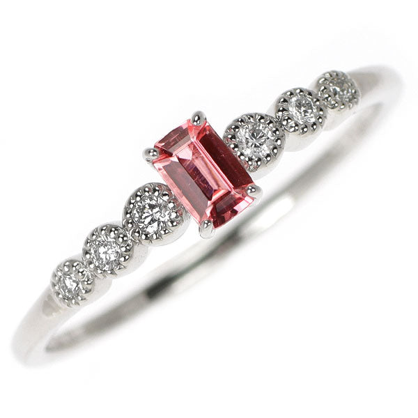 新品 希少 Pt950 ナイジェリア産ヴェイリネナイト ダイヤモンド リング 0.178ct D0.06ct  【エスコレ】