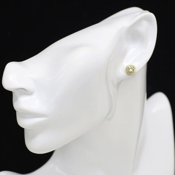 新品 K18YG ダイヤモンド ピアス 2.043ct VLY SI2 VG/G D0.24ct 【エスコレ】