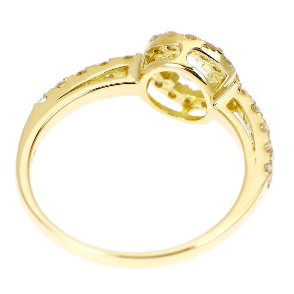 新品 K18YG ローズカット ダイヤモンド リング 0.364ct ｌ SI1 D0.42ct 【エスコレ】