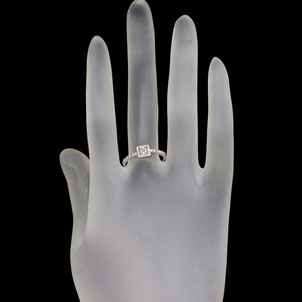 新品 Pt950 天然ブルーダイヤモンド リング 0.261ct FB SI1 D0.22ct【エスコレ】