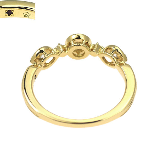 wish upon a star K18YG ダイヤモンド リング 0.112ct D0.14ct