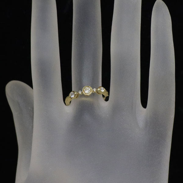 wish upon a star K18YG ダイヤモンド リング 0.112ct D0.14ct