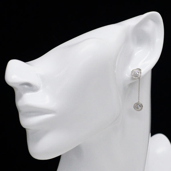 フォーエバーマーク Pt900 ダイヤモンド ピアス 0.676ct D0.20ct 2way