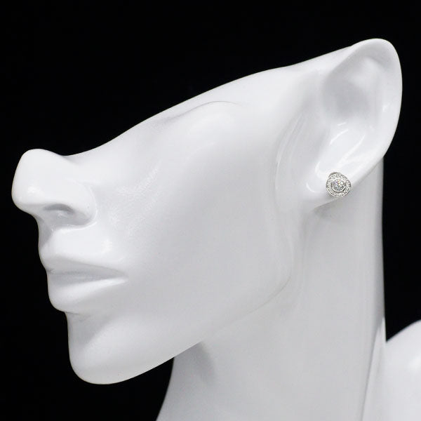 フォーエバーマーク Pt900 ダイヤモンド ピアス 0.676ct D0.20ct 2way