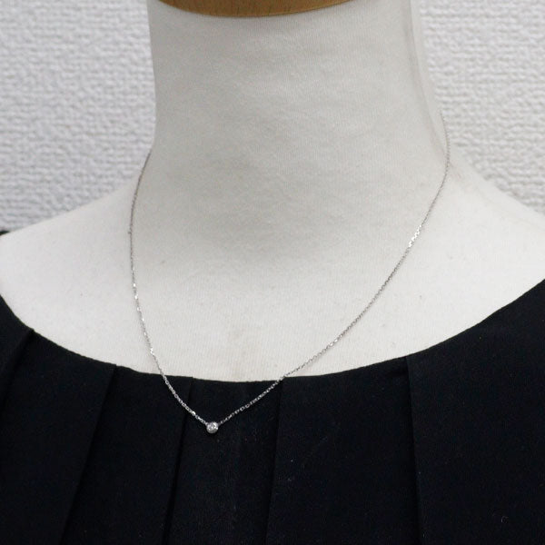 カルティエ K18WG ダイヤモンド ペンダントネックレス ディアマン