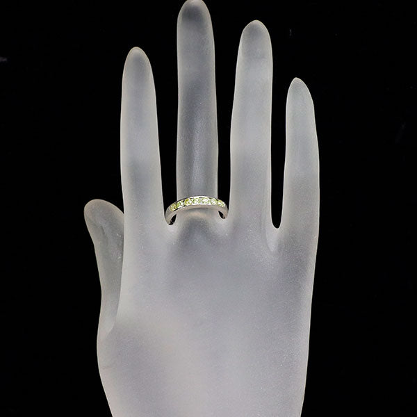 Pt900 天然イエローダイヤモンド リング 0.549ct