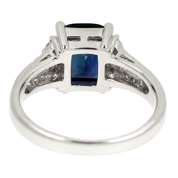 Pt900 サファイア ダイヤモンド リング 2.639ct D0.36ct
