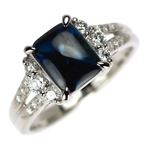 Pt900 サファイア ダイヤモンド リング 2.639ct D0.36ct