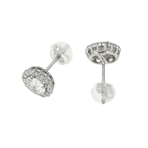 新品 Pt950/ Pt900 ダイヤモンド ピアス 0.801ct F/G VS1/VS2 VG D0.28ct【エスコレ】