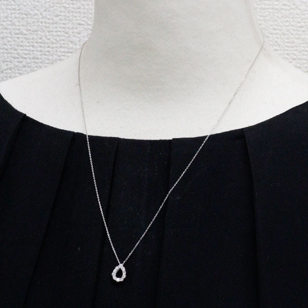 K18WG ダイヤモンド ペンダントネックレス 0.33ct