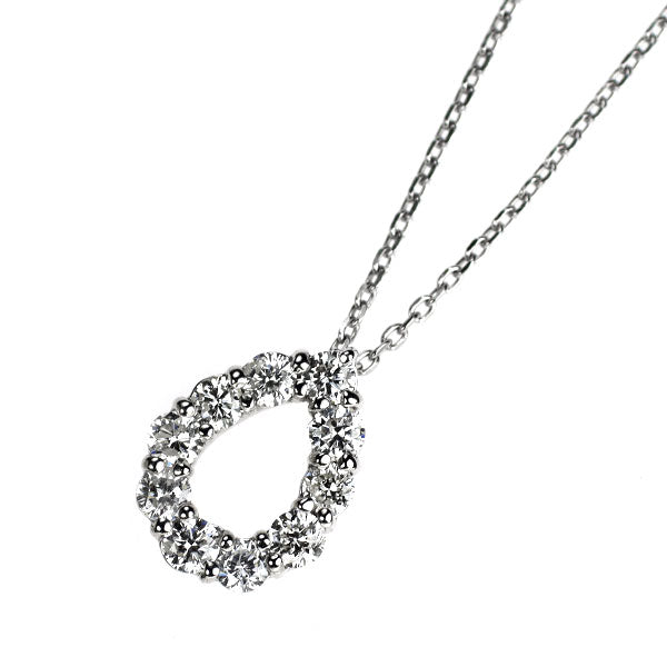 K18WG ダイヤモンド ペンダントネックレス 0.33ct