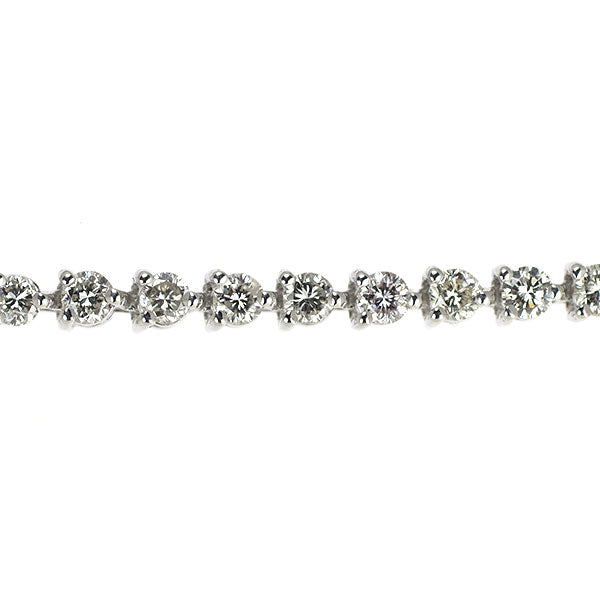 K18WG ダイヤモンド ブレスレット 3.00ct テニス