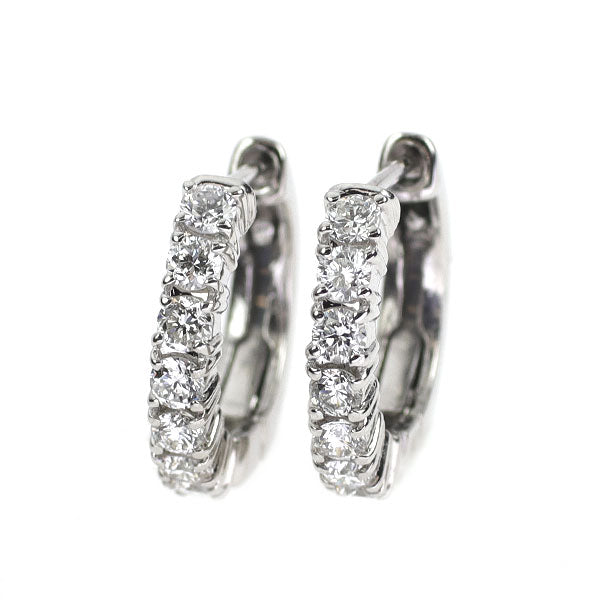 Pt900 ダイヤモンド ピアス 0.50ct フープ