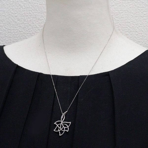 K18WG ダイヤモンド ペンダントネックレス 0.64ct