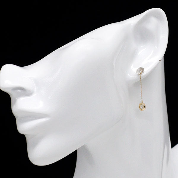 K18YG ダイヤモンド ピアス 1.00ct 2way