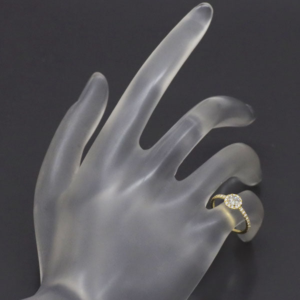 アーカー K18YG ローズカット/ラウンドブリリアント ダイヤモンド リング 0.30ct ピンキー
