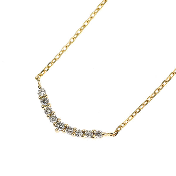 アガット/agete K18YG ダイヤモンド ペンダントネックレス 0.04ct
