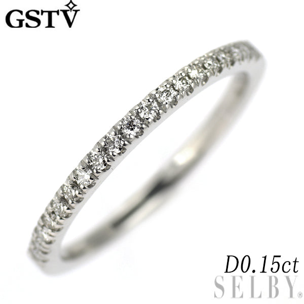 GSTV Pt950 ダイヤモンド リング 0.15ct ハーフエタニティ — セルビー