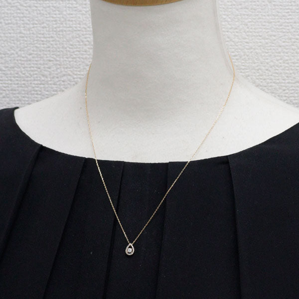 ヴァンドーム青山 K18YG ダイヤモンド ペンダントネックレス 0.101ct D0.06ct
