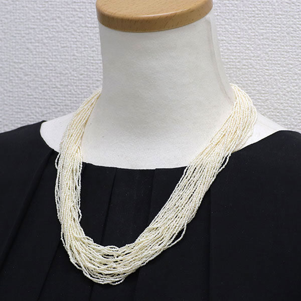 K14YG アコヤ芥子パール エメラルド 淡水真珠 ネックレス 30連