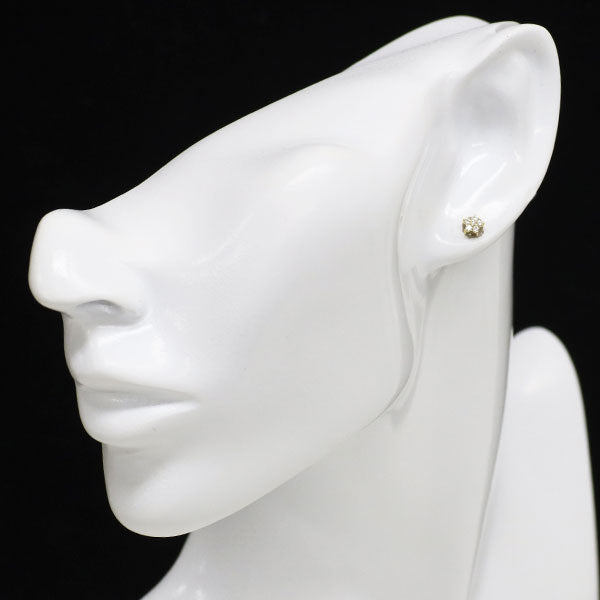 ポンテヴェキオ K18YG ダイヤモンド ピアス 0.17ct  フラワー