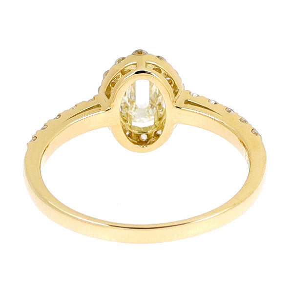 新品 K18YG ローズカット ダイヤモンド リング 0.305ct J SI1 D0.33ct 【エスコレ】