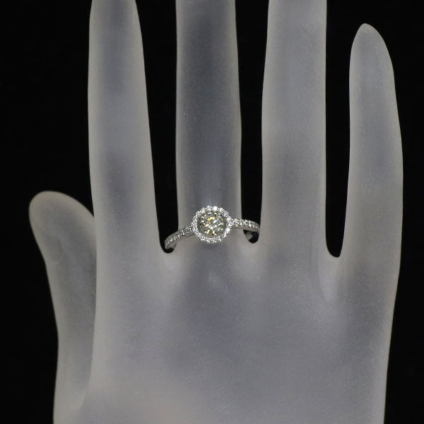 新品 希少 Pt950 カメレオン ダイヤモンド リング 0.440ct LGG I1 D0.27ct 【エスコレ】