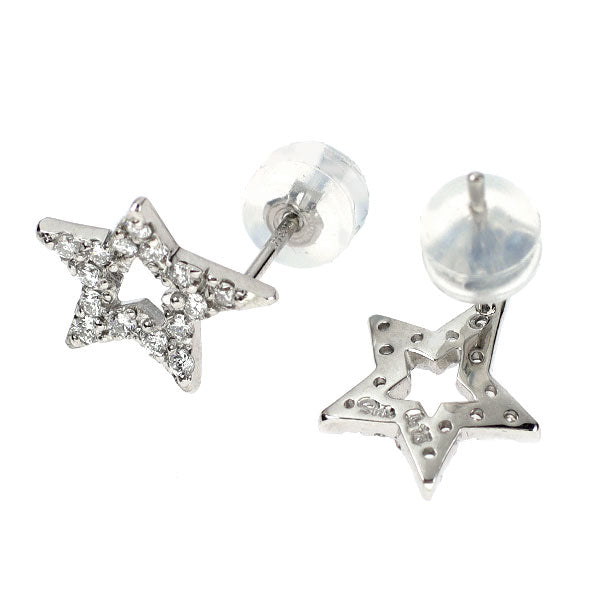 スタージュエリー Pt950/Pt900 ダイヤモンド ピアス 0.30ct スター 星