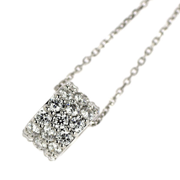 GINZA TANAKA Pt900/ Pt850 H＆C ダイヤモンド ペンダントネックレス 0.90ct