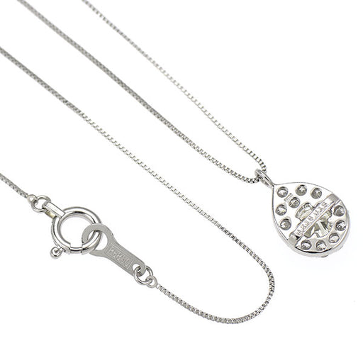 Pt900/ Pt850 ダイヤモンド ペンダントネックレス 0.218ct D0.15ct
