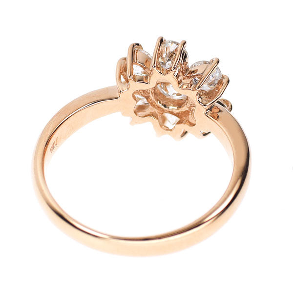 K18PG ダイヤモンド リング 1.00ct フラワー