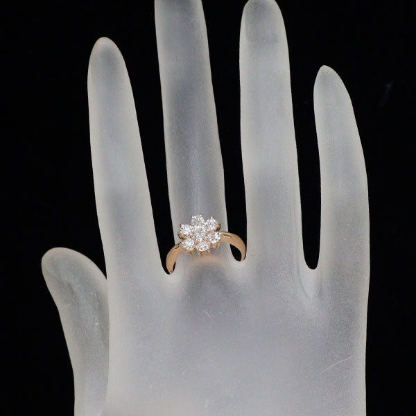 K18PG ダイヤモンド リング 1.00ct フラワー
