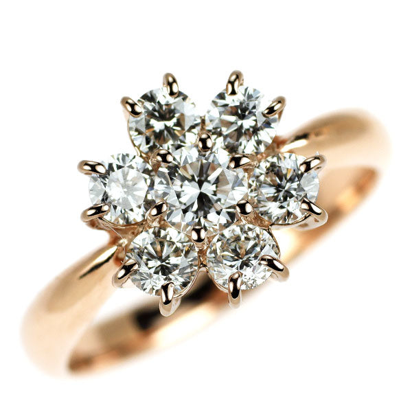K18PG ダイヤモンド リング 1.00ct フラワー