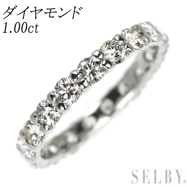 Pt900 ダイヤモンド リング 1.00ct フルエタニティ ピンキー
