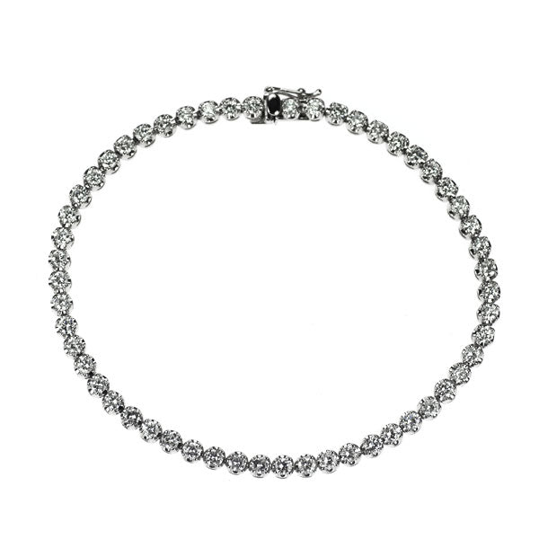 Pt850 ダイヤモンド ブレスレット 3.00ct テニス