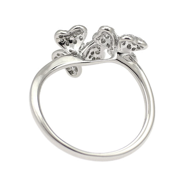 K18WG ダイヤモンド リング 0.283ct フラワー