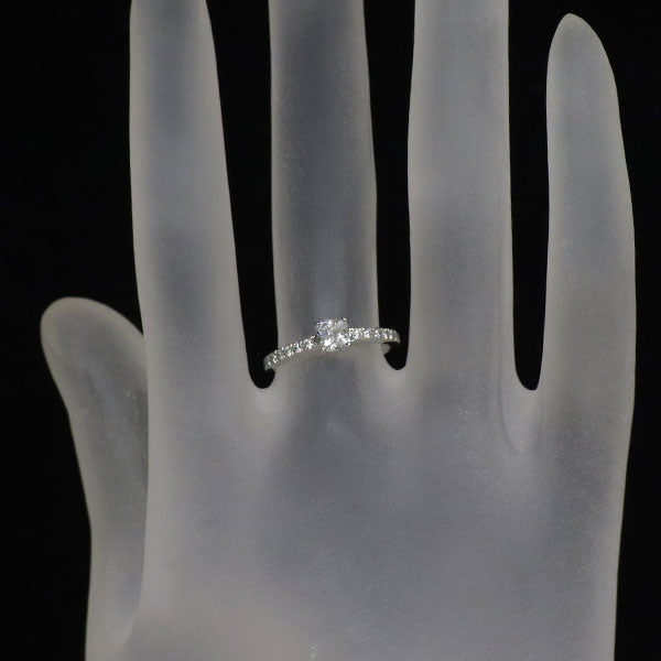 ティファニー Pt950 クッションカット ダイヤモンド リング 0.32ct