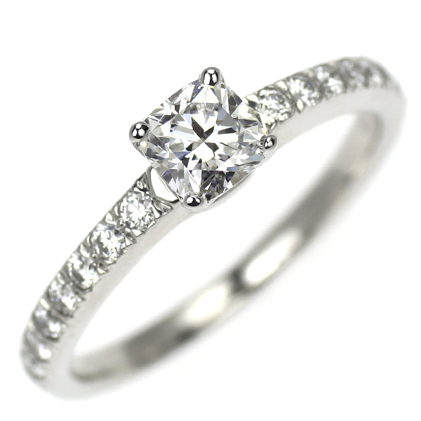 ティファニー Pt950 クッションカット ダイヤモンド リング 0.32ct