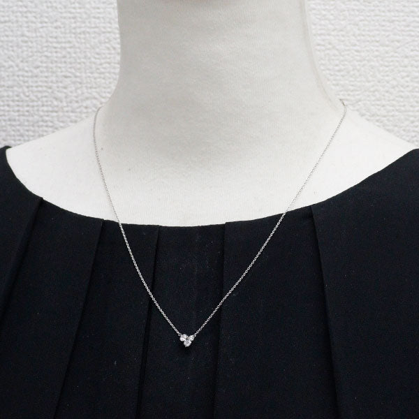 カシケイ/フォーエバーマーク Pt900/ Pt850 ダイヤモンド ペンダントネックレス 0.36ct