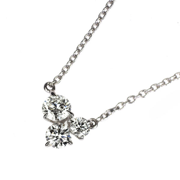カシケイ/フォーエバーマーク Pt900/ Pt850 ダイヤモンド ペンダントネックレス 0.36ct