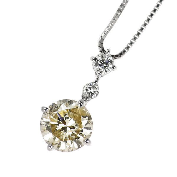 Pt900/ Pt850 ダイヤモンド ペンダントネックレス 1.775ct D0.160ct