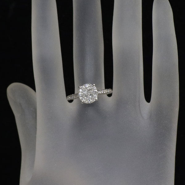 K18WG ダイヤモンド リング 0.99ct